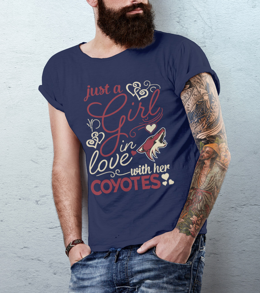 Just A Girl In Love With Her Coyotes T-Shirt