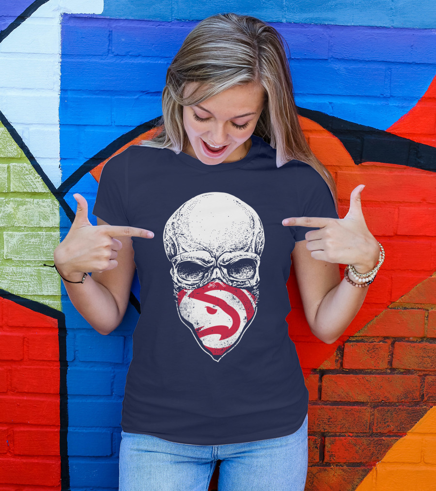Atlanta Hawks Skull T-Shirt