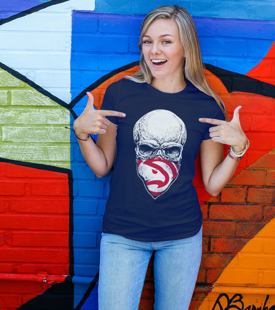 Atlanta Hawks Skull T-Shirt