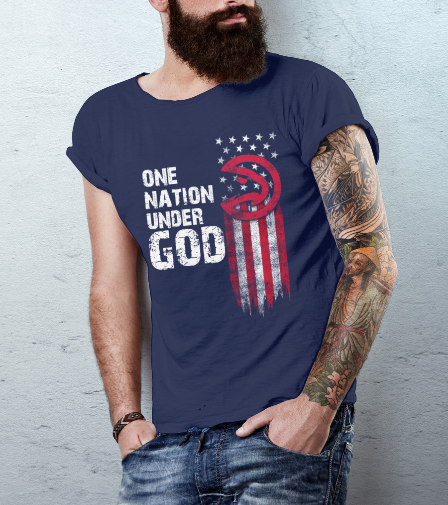 One Nation Under God Atlanta Hawks T-Shirt