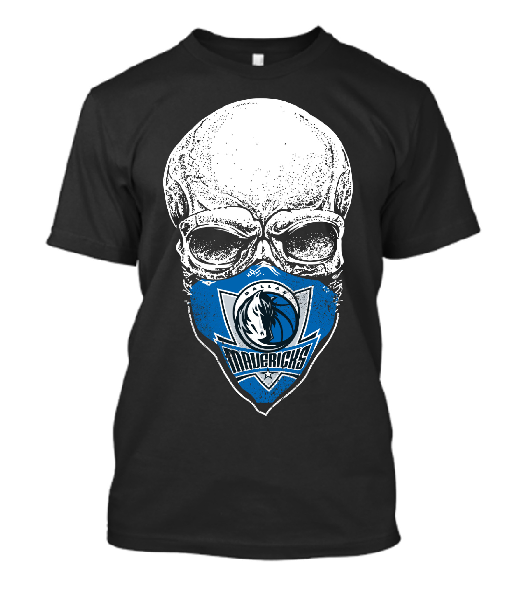 Dallas Mavericks Skull Mask T-Shirt