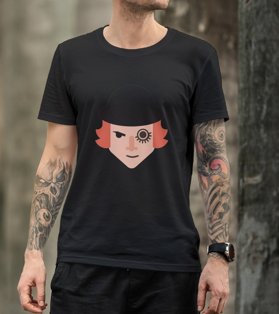 Alex D Clockwork Orange Iconic Bowler Hat Eyelashтересен T-Shirt