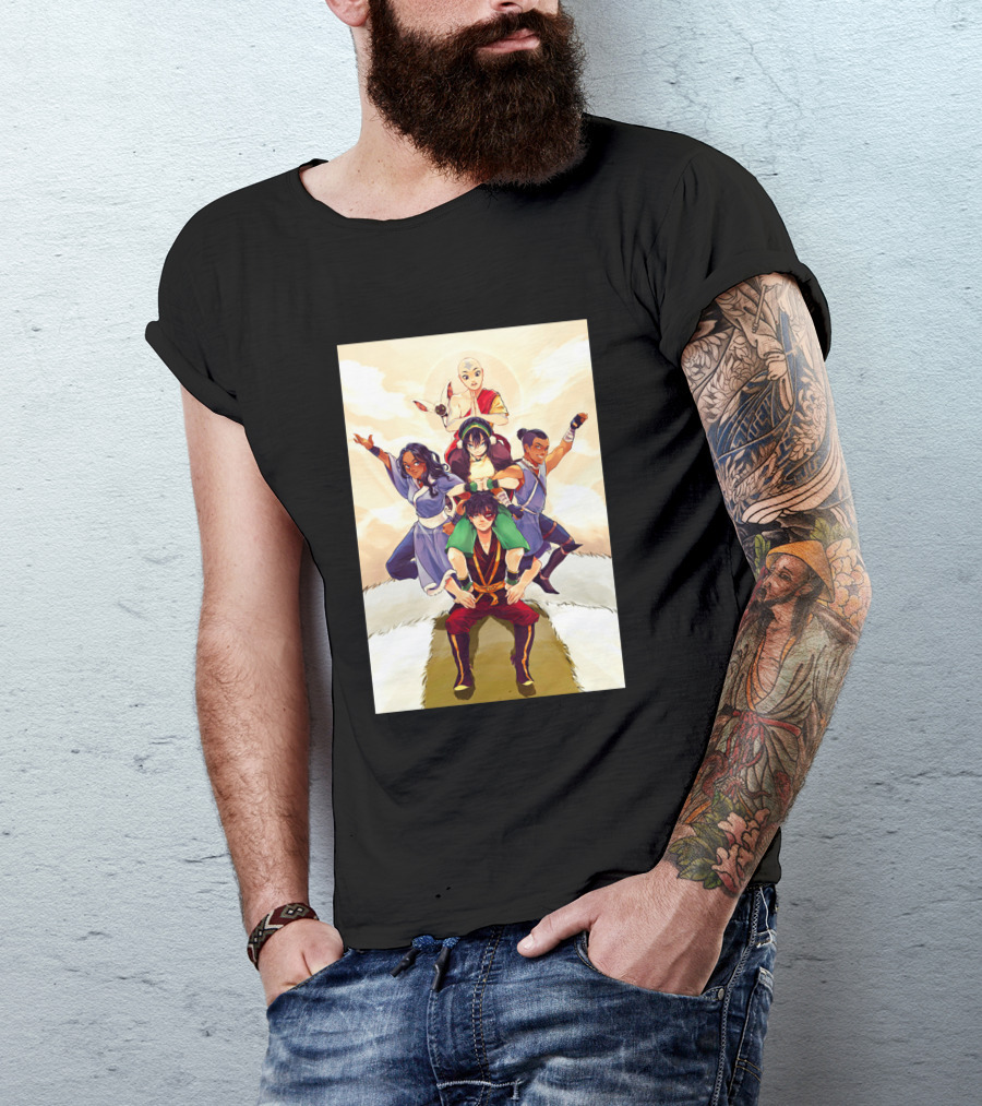 Avatar The Last Airbender Team Pyramid Clouds Sun 1367133 T-Shirt