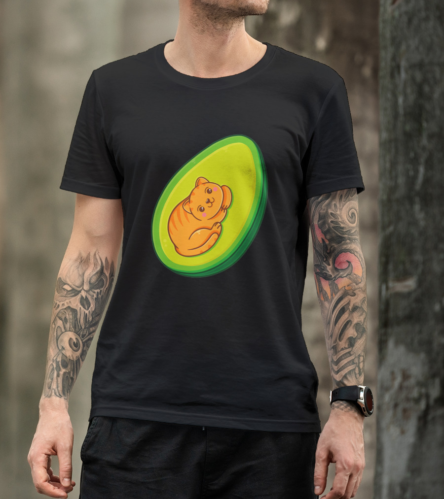 Avocato Cute Cat In Avocado 1635797 T-Shirt