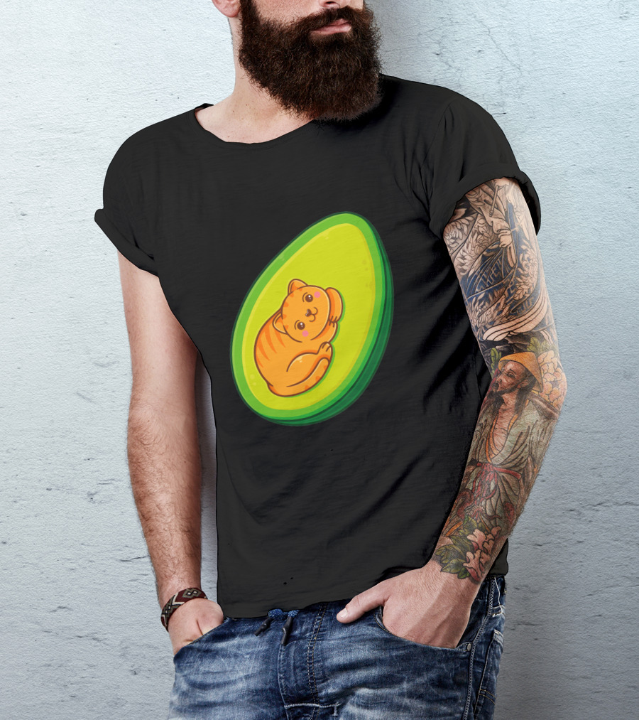 Avocato Cute Cat In Avocado 1635797 T-Shirt