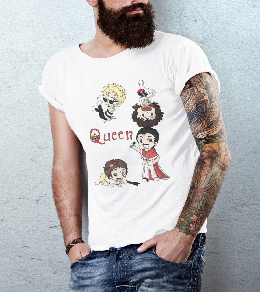 Queen Chibi Band Characters T-Shirt