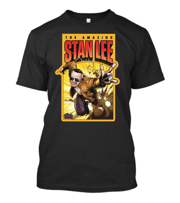 The Amazing Stan Lee Comic Book Style Superhero POW Entertainment T-Shirt