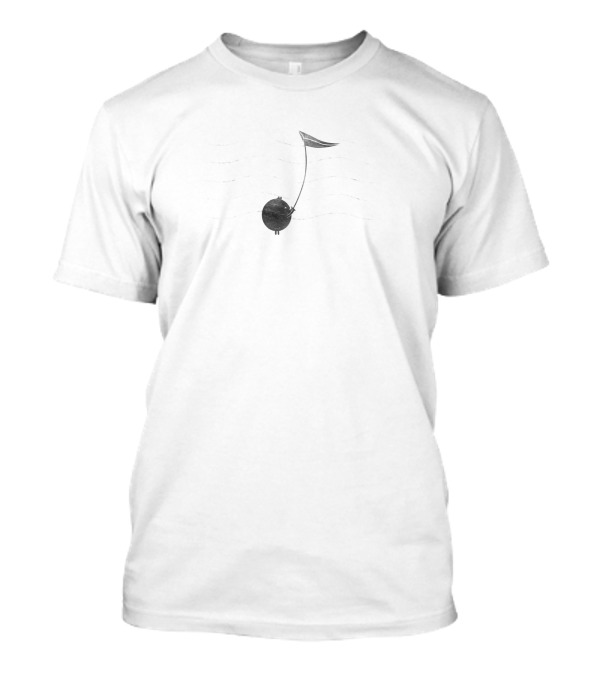 Music Note On Waves 698 T-Shirt