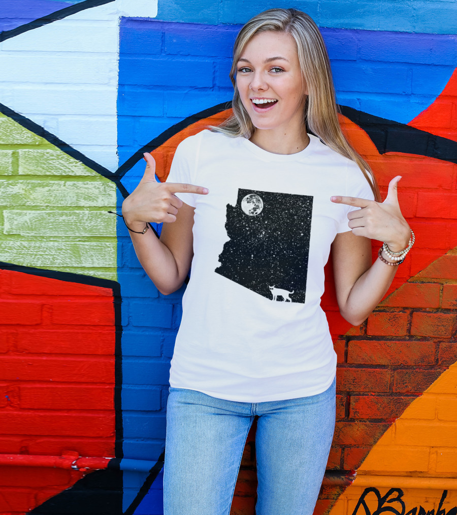 Arizona Cat Moon Silhouette 60047 T-Shirt