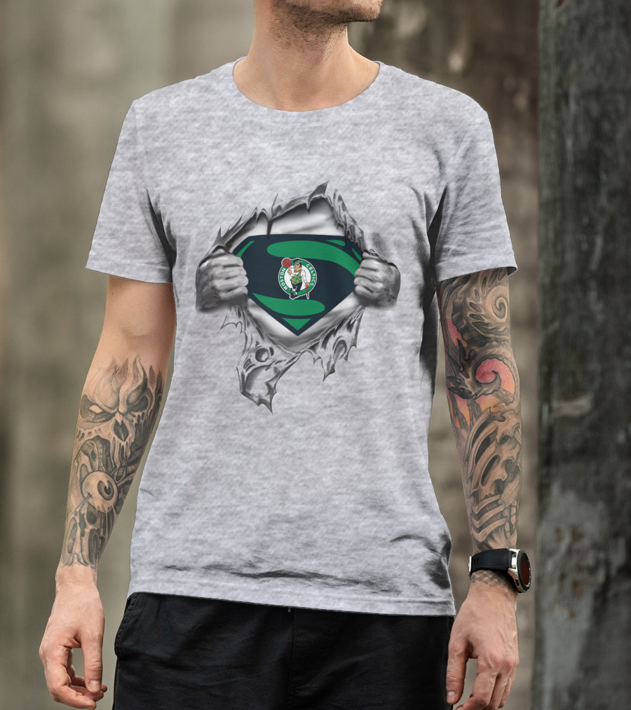 Boston Celtics Super Logo Chest Reveal T-Shirt