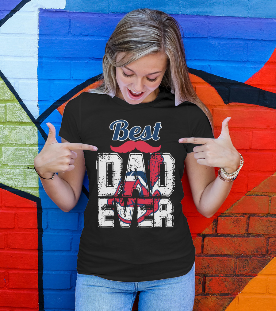 Best Dad Ever Indians Chief Wahoo T-Shirt