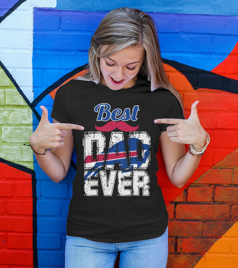 Best Dad Ever Bills Football T-Shirt
