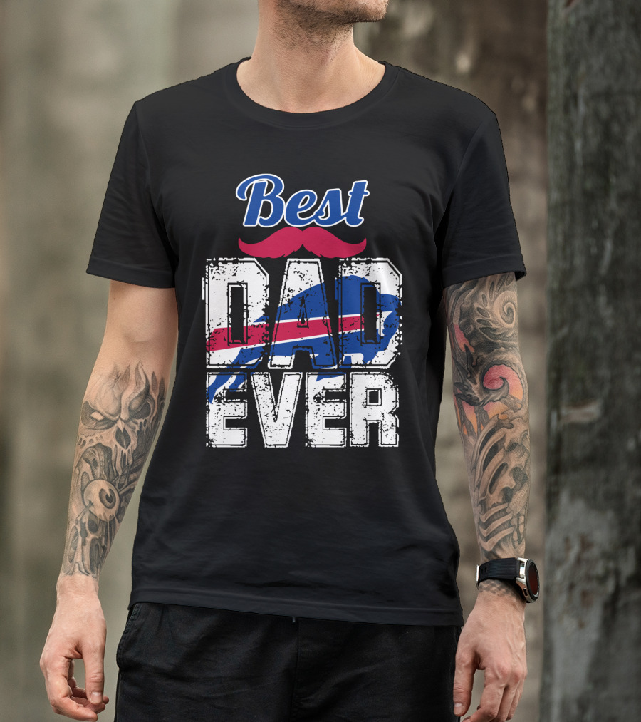 Best Dad Ever Bills Football T-Shirt