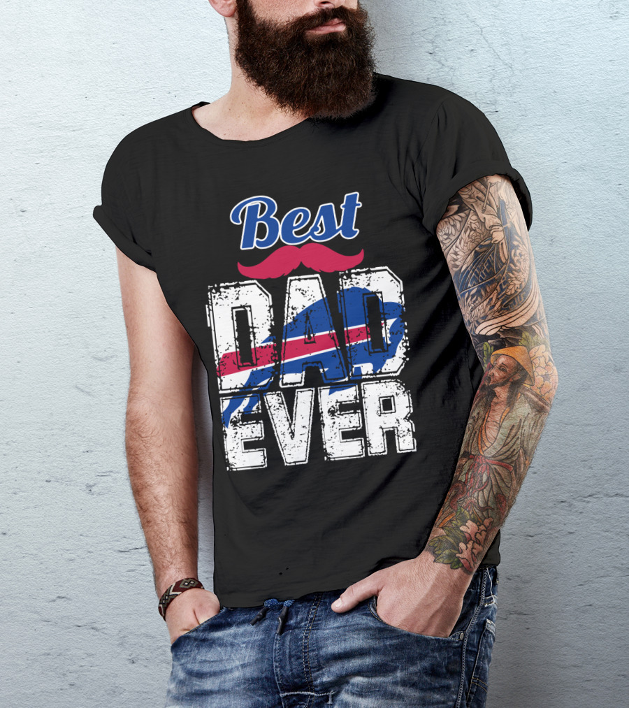 Best Dad Ever Bills Football T-Shirt
