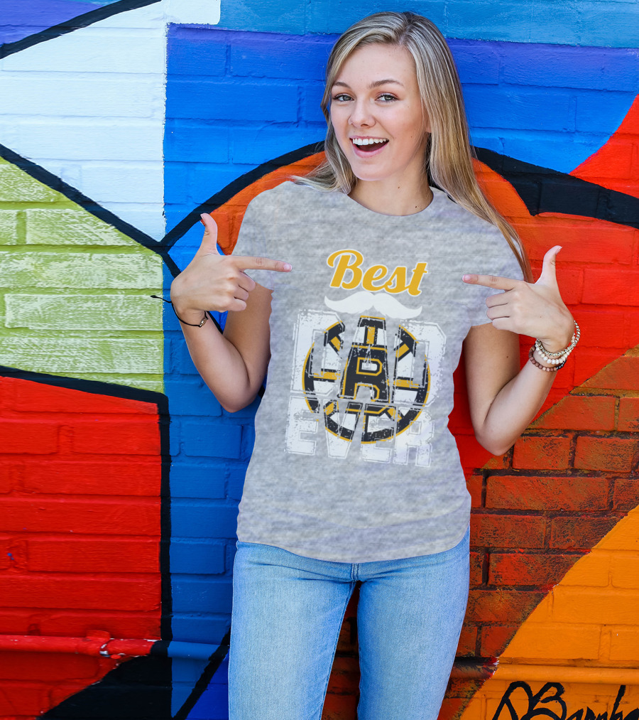 Best Dad Ever Bruins T-Shirt