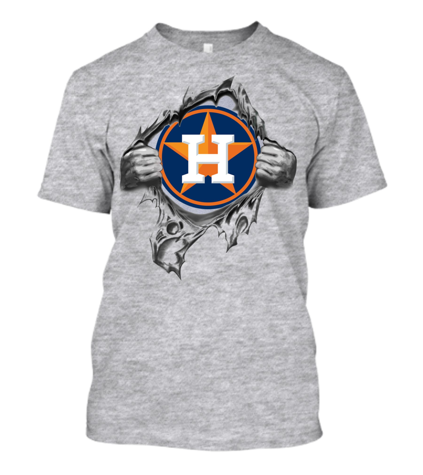 Houston Astros Breaking Through Steel T-Shirt