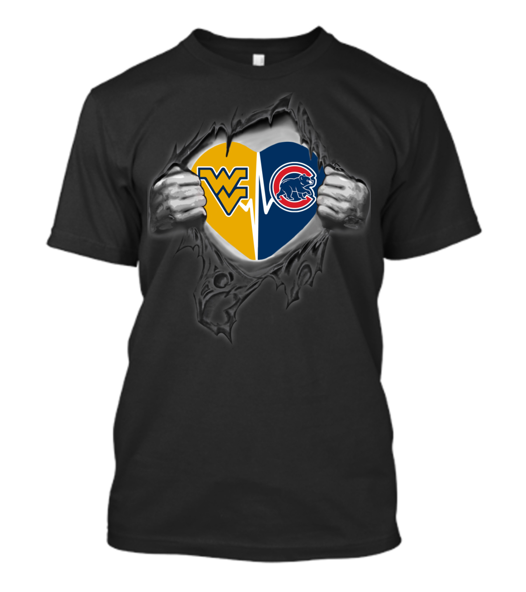 Wv Cubs Heart Mountaineers T-Shirt