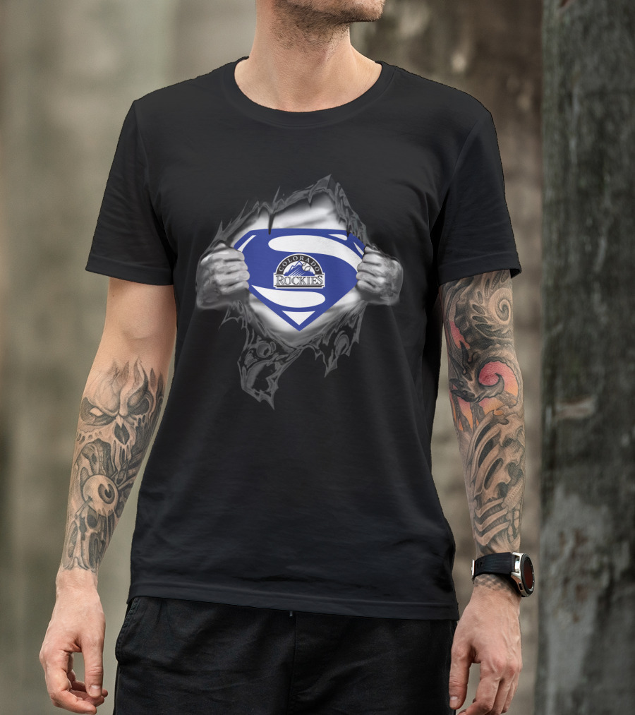 Colorado Rockies Super Emblem Tear T-Shirt