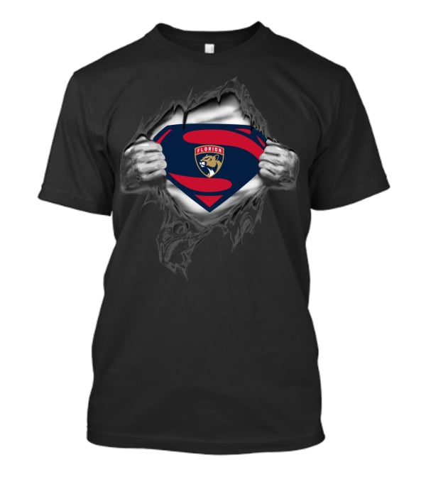 Superman Style Florida Panthers T-Shirt