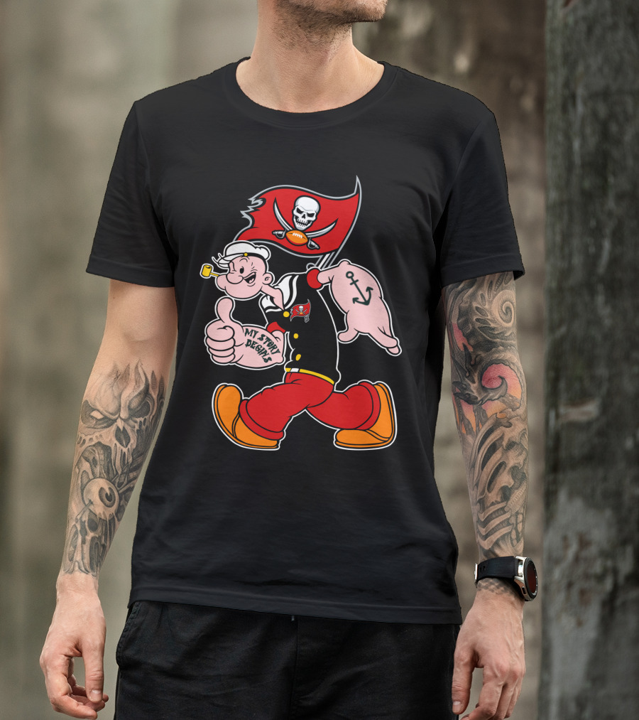 Tampa Bay Buccaneers Popeye My Story Begins T-Shirt