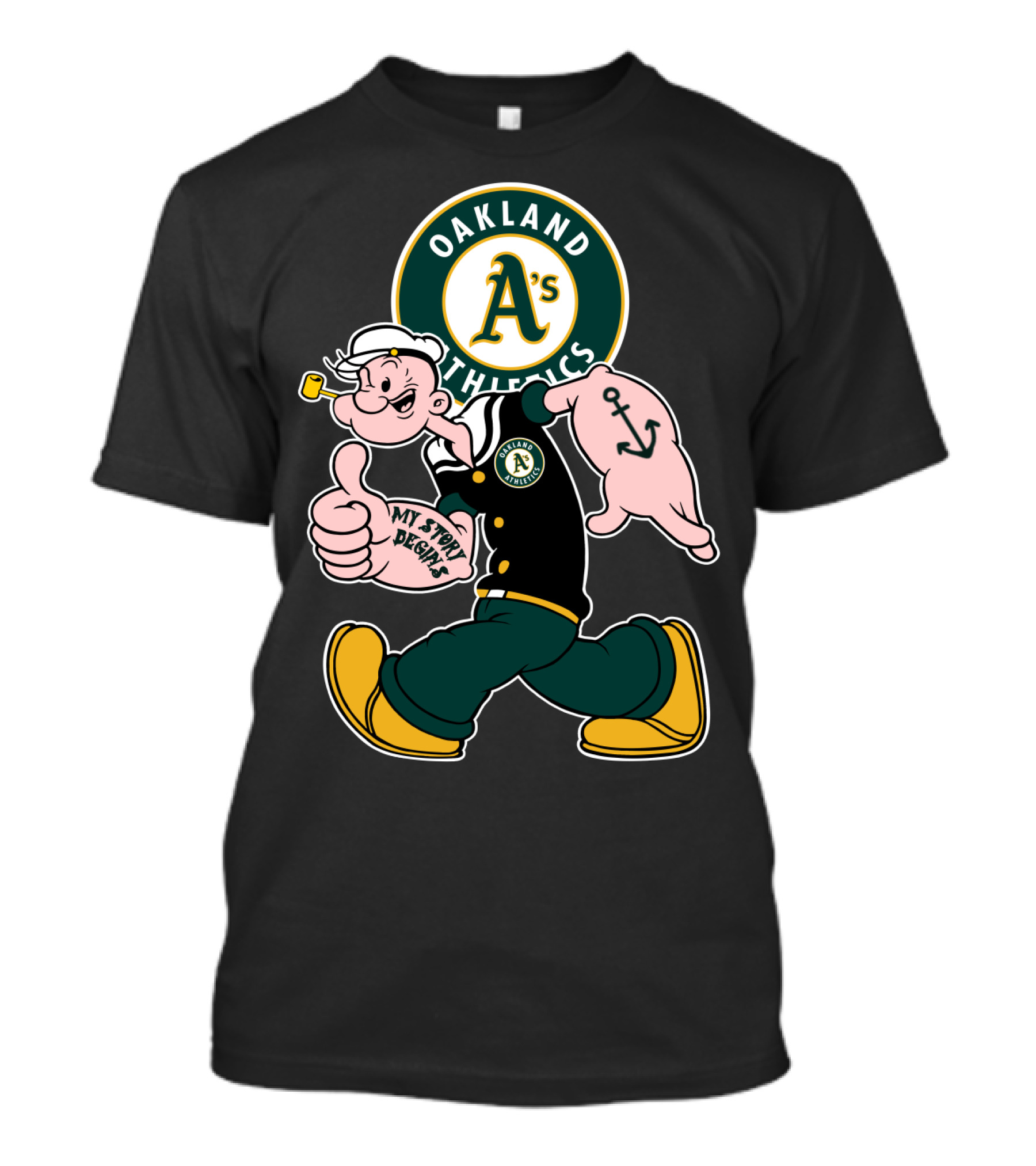 Oakland Athletics A's My Story Begins 38 T-Shirt