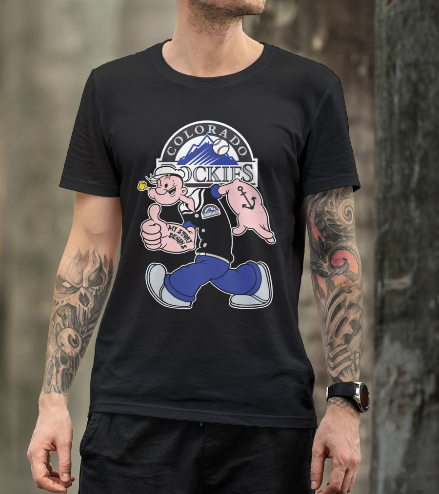 Colorado Rockies Popeye My Story Begins T-Shirt