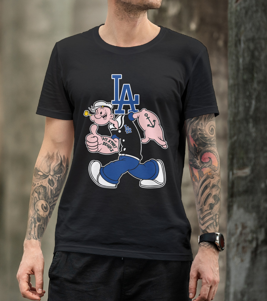 La Dodgers Popeye My Story Designs T-Shirt
