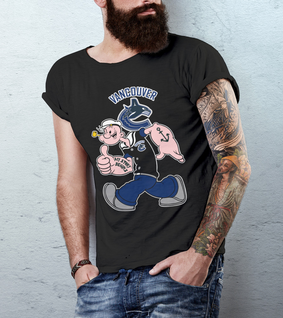 Vancouver Canucks My Story Designs Sailor Character T-Shirt