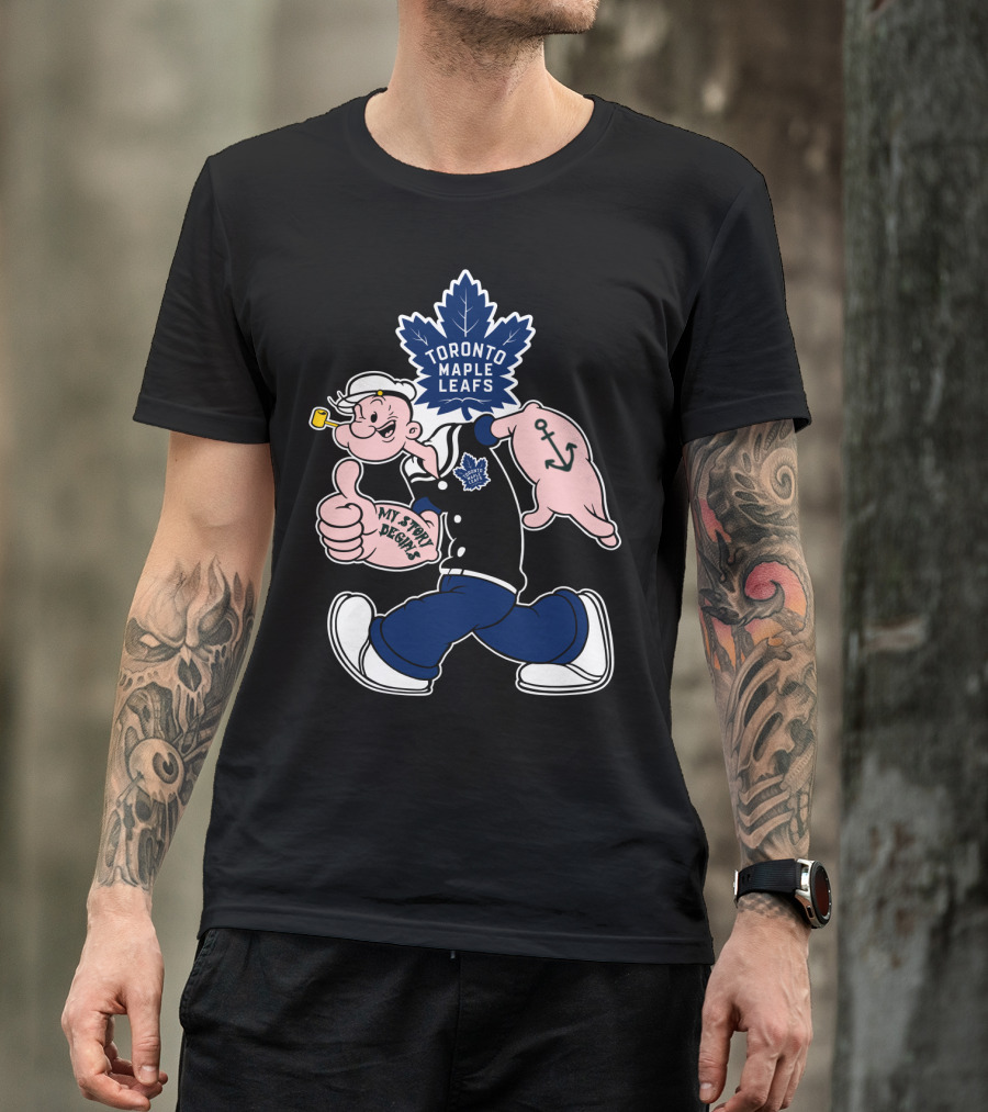 Toronto Maple Leafs Popeye My Story Begins T-Shirt