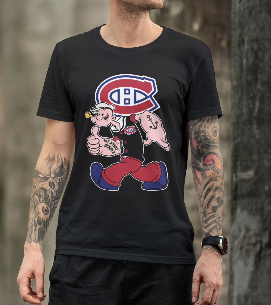 Montreal Canadiens Popeye My Story Begins T-Shirt