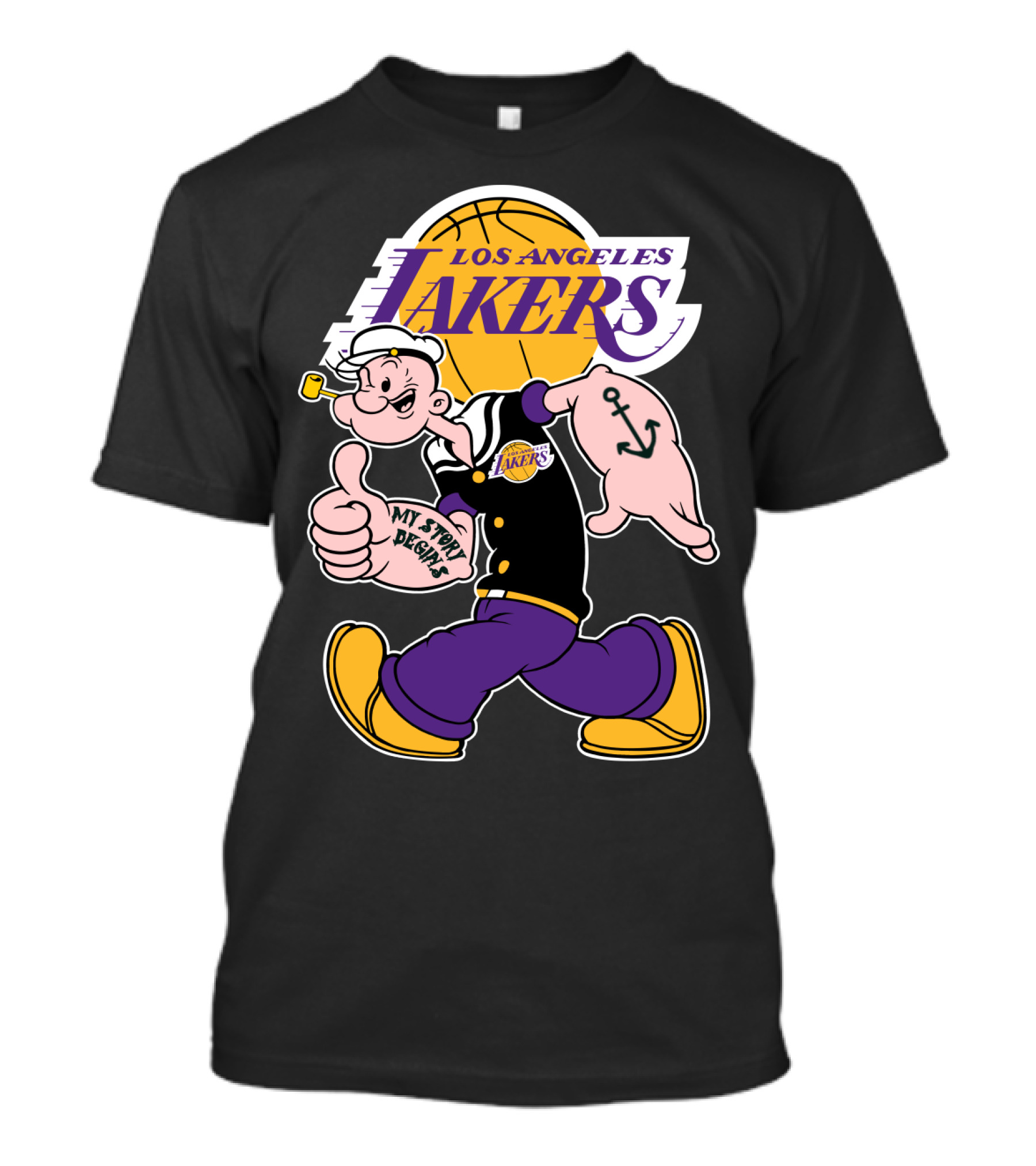 Los Angeles Lakers My Story Begins T-Shirt