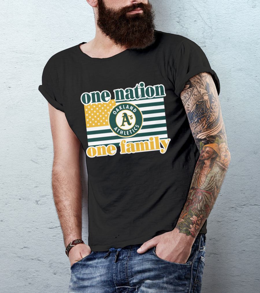 One Nation One Family Oakland Athletics T-Shirt