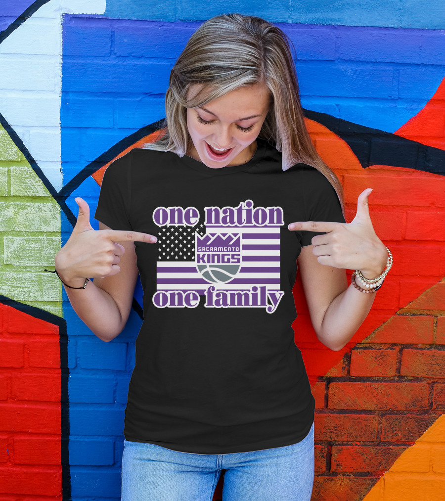 Sacramento Kings One Nation One Family T-Shirt