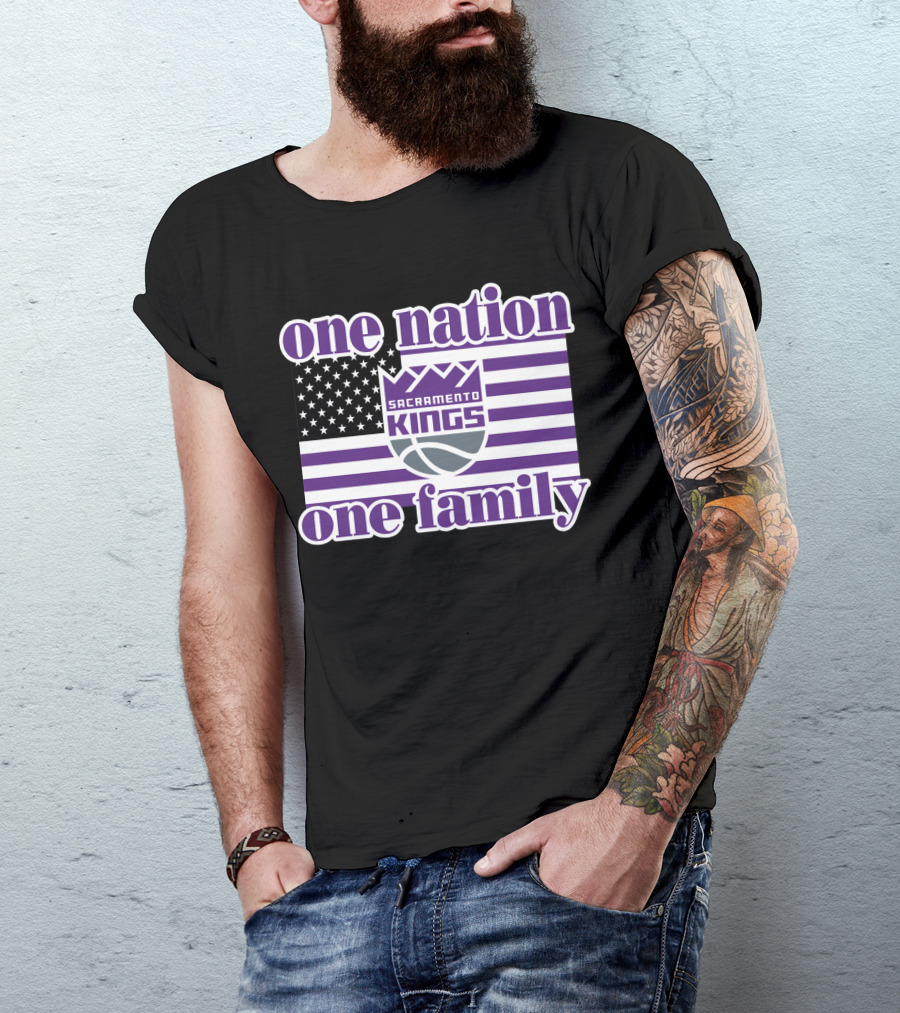 Sacramento Kings One Nation One Family T-Shirt