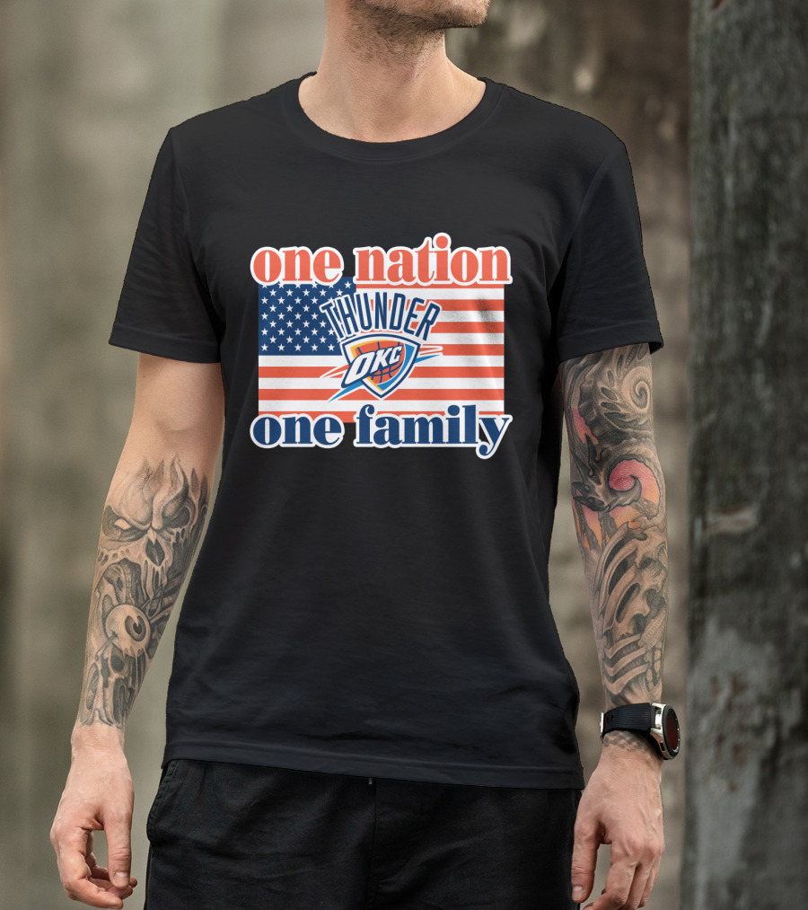 One Nation One Family Oklahoma City Thunder T-Shirt
