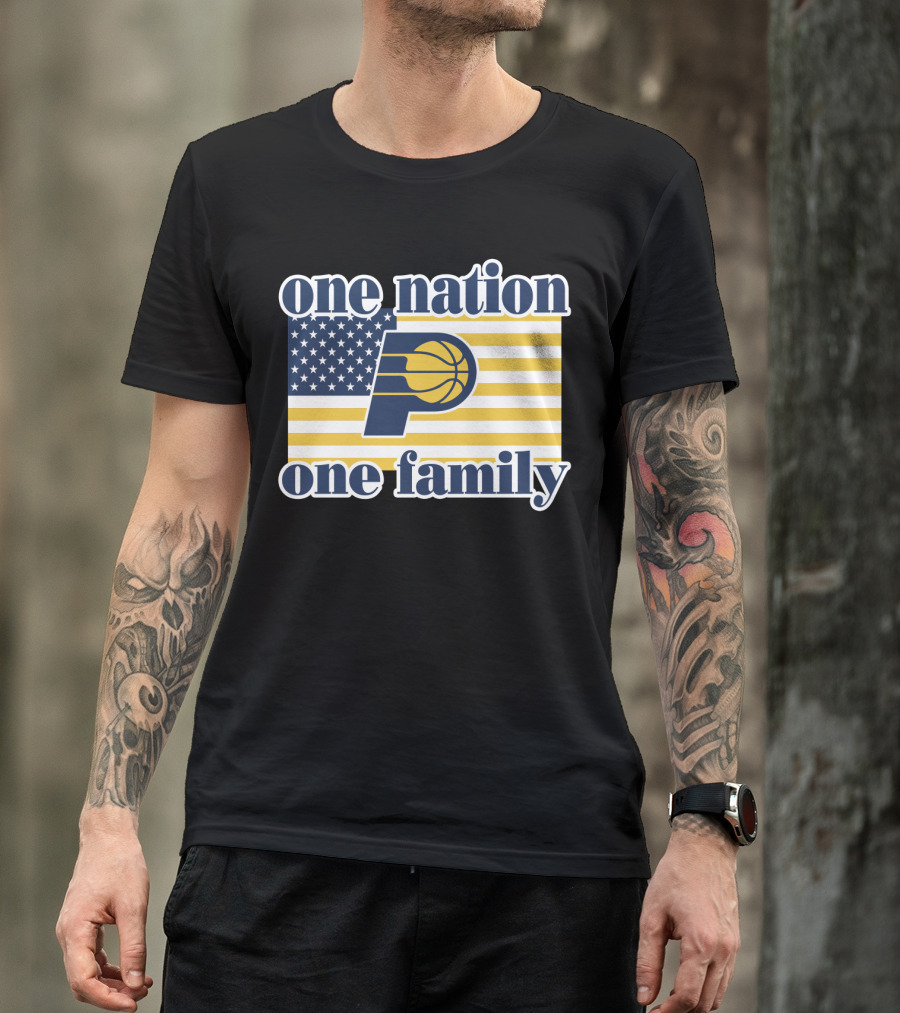 One Nation One Family Indiana Pacers Retro T-Shirt