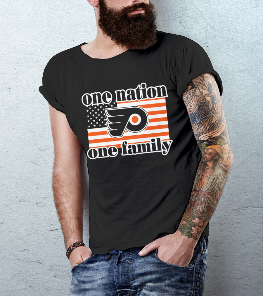 Philadelphia Flyers One Nation One Family 96 T-Shirt