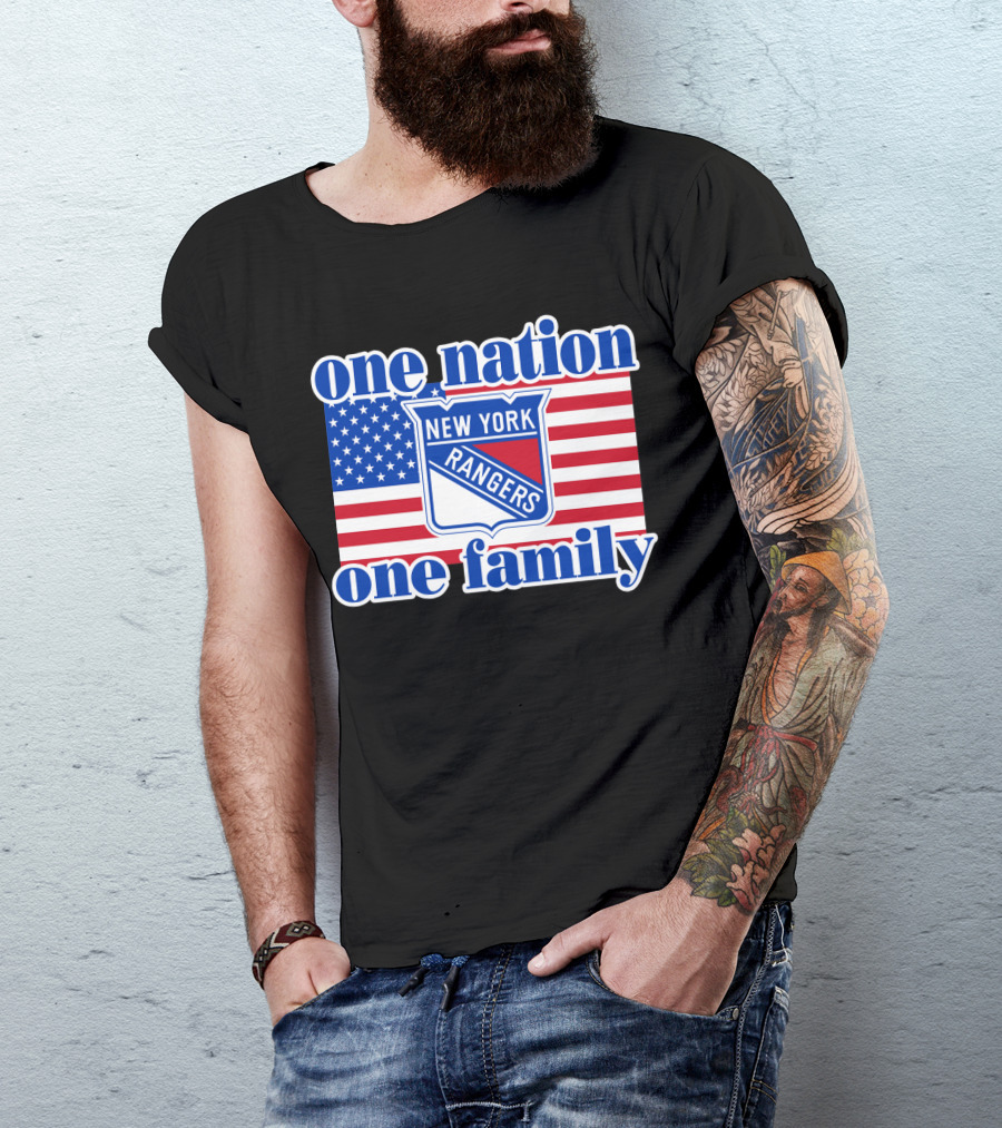 New York Rangers One Nation One Family 97 T-Shirt