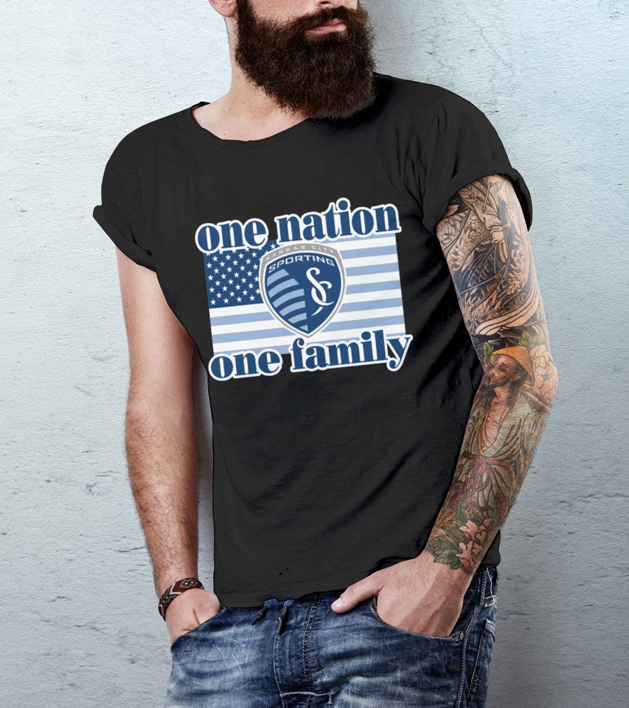 One Nation One Family Sporting Kansas City T-Shirt