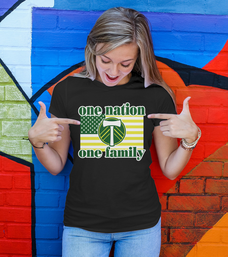 One Nation One Family 122 Portland Timbers T-Shirt