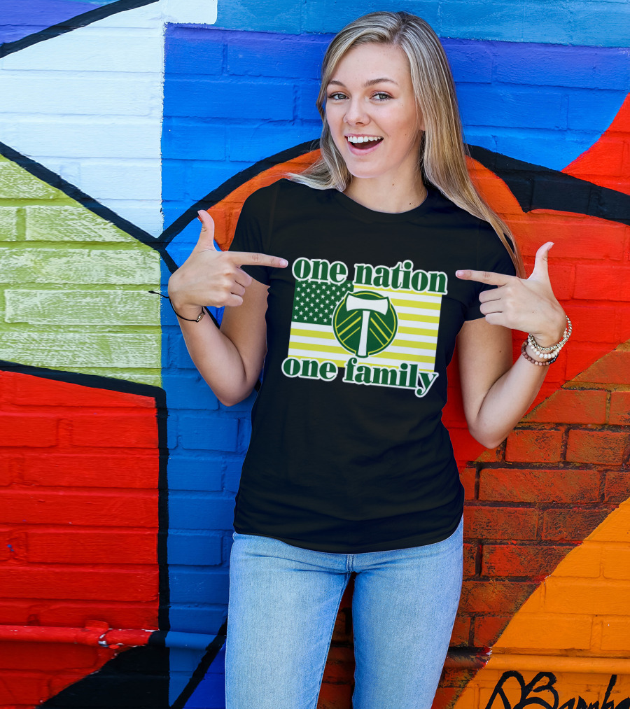One Nation One Family 122 Portland Timbers T-Shirt