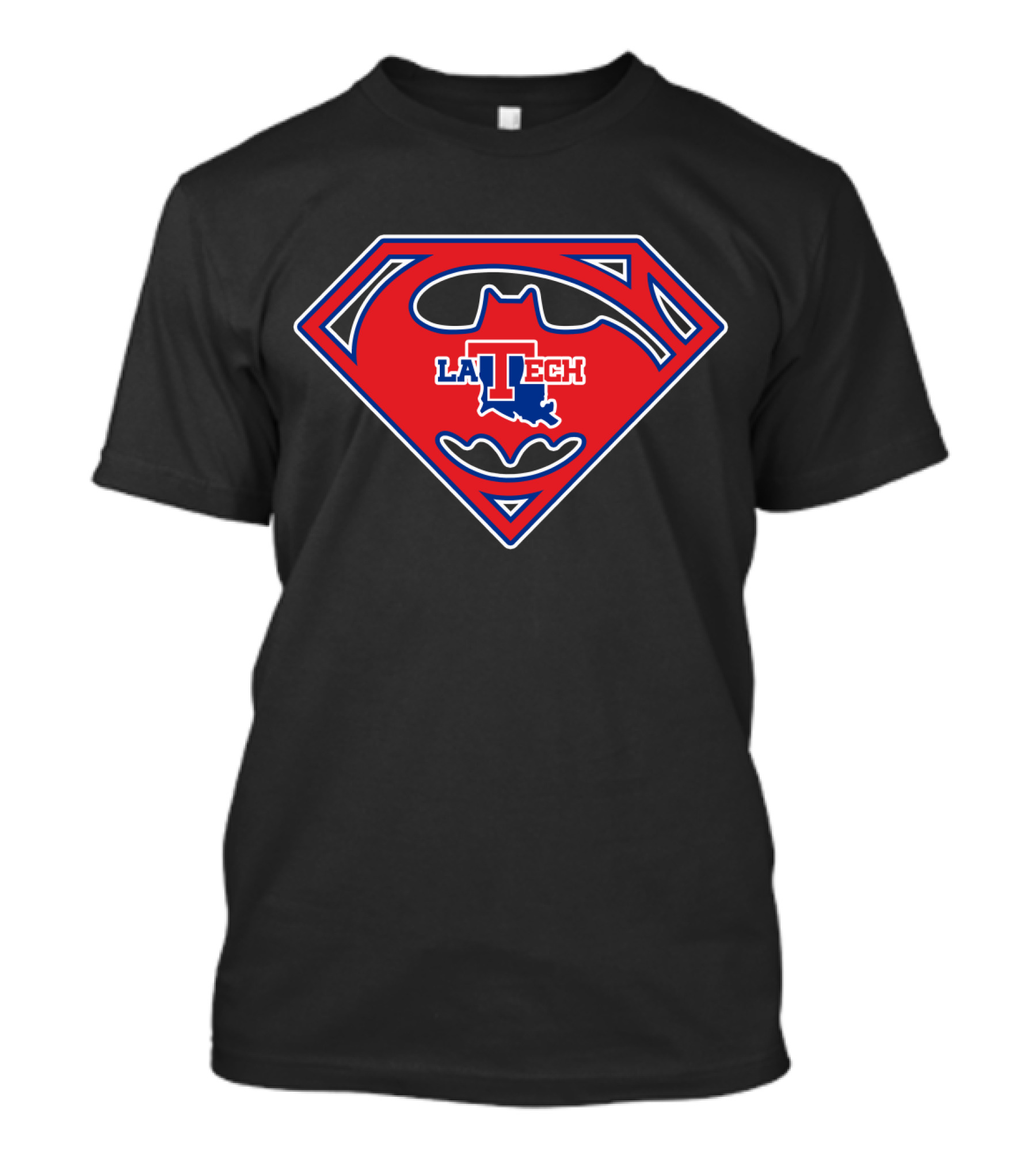 La Tech Louisiana Tech Bulldogs Batman Superman T-Shirt