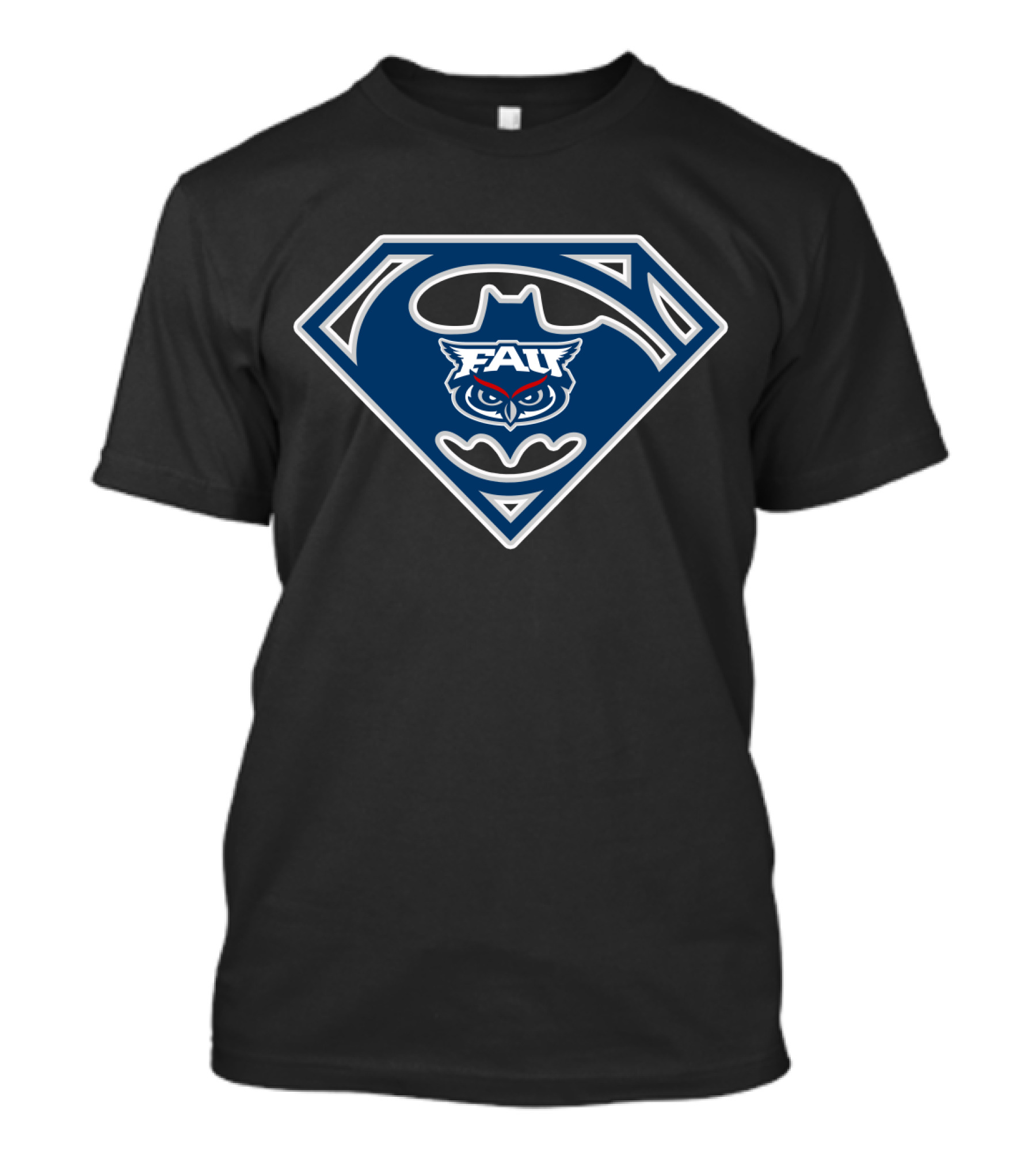Fau Owls Superhero Emblem T-Shirt