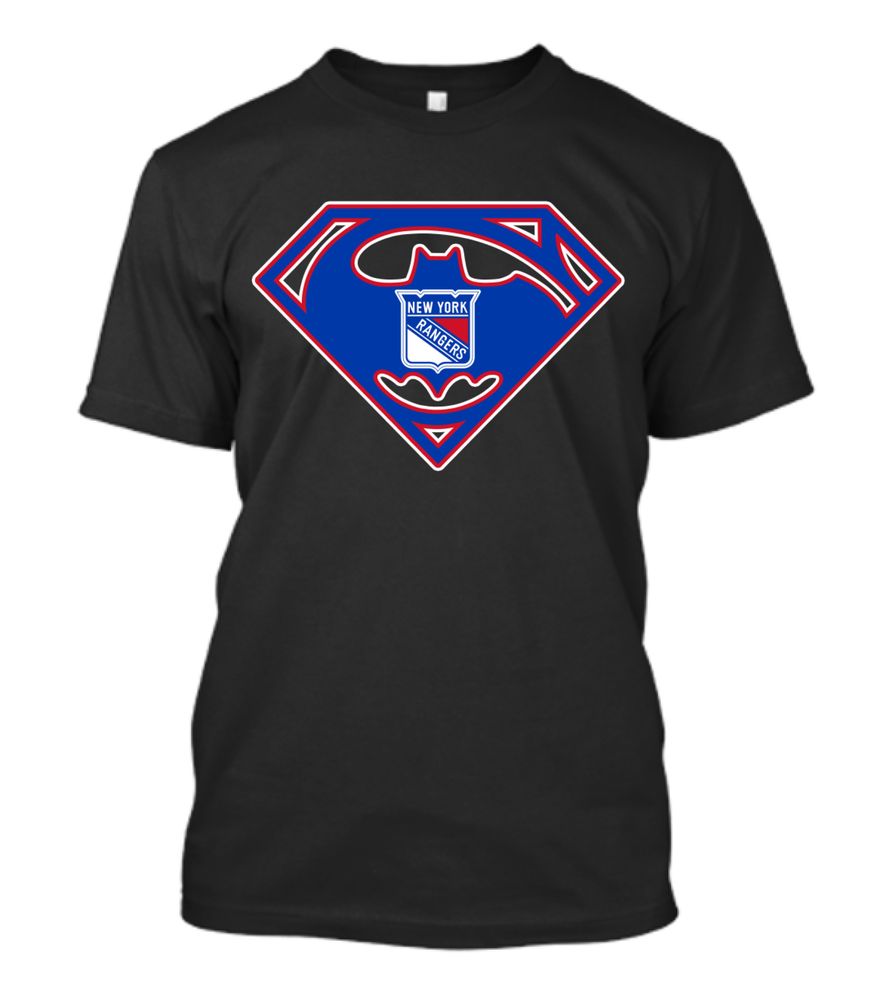New York Rangers Superman Batman T-Shirt