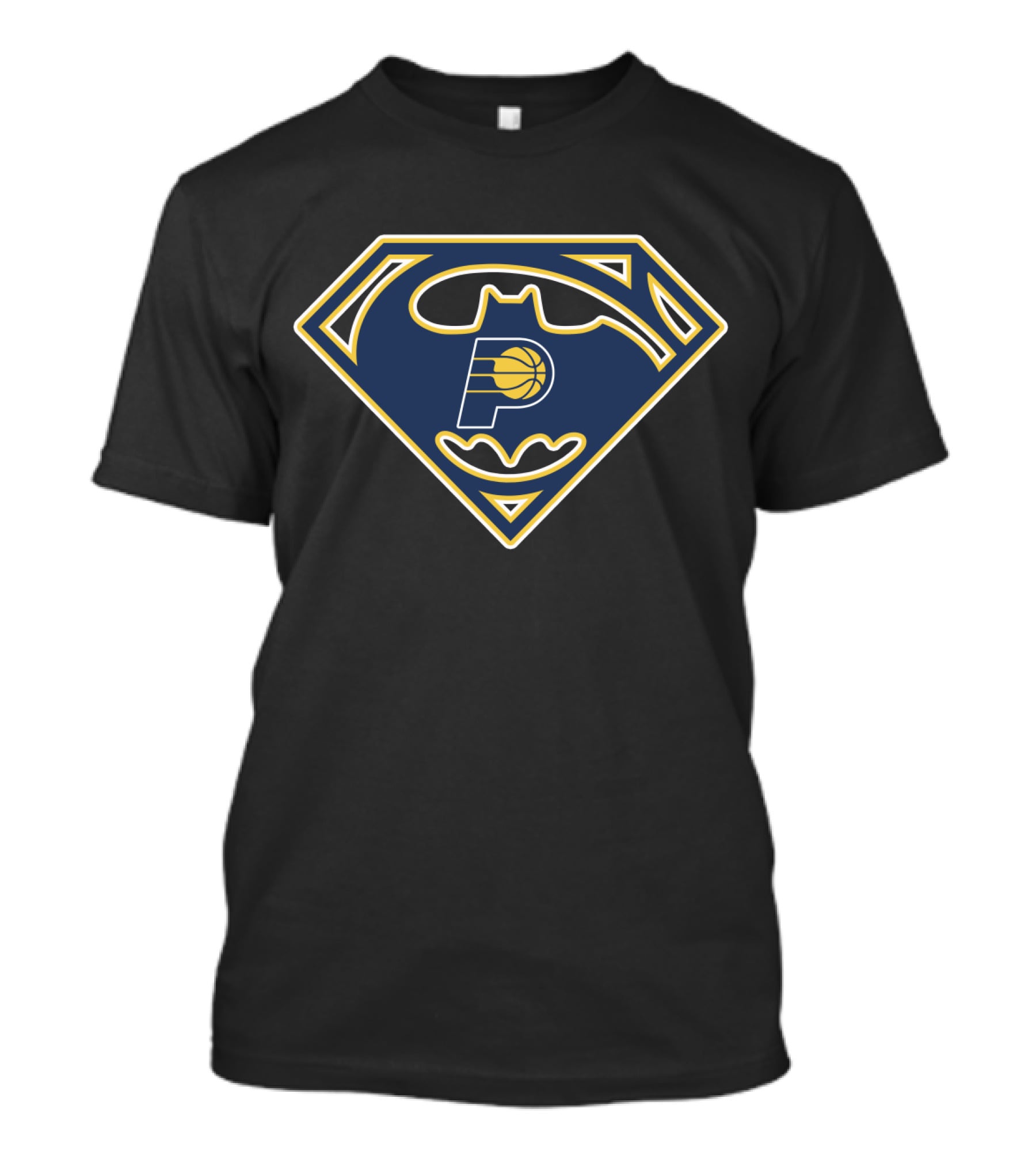Indiana Pacers Batman Superman Logo Hybrid T-Shirt