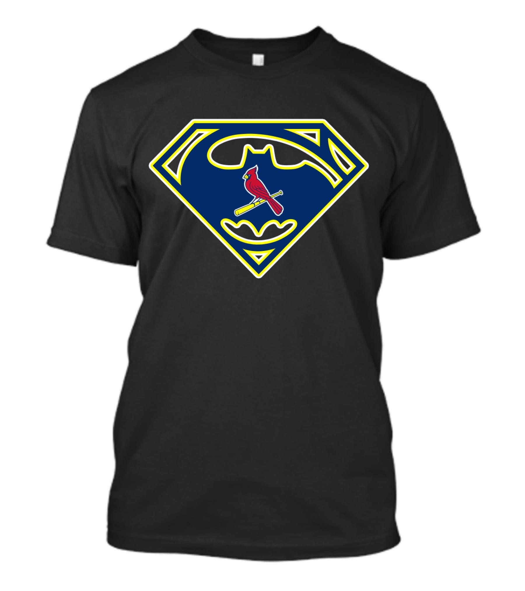 St Louis Cardinals Batman Superman Logo Mashup 194 T-Shirt