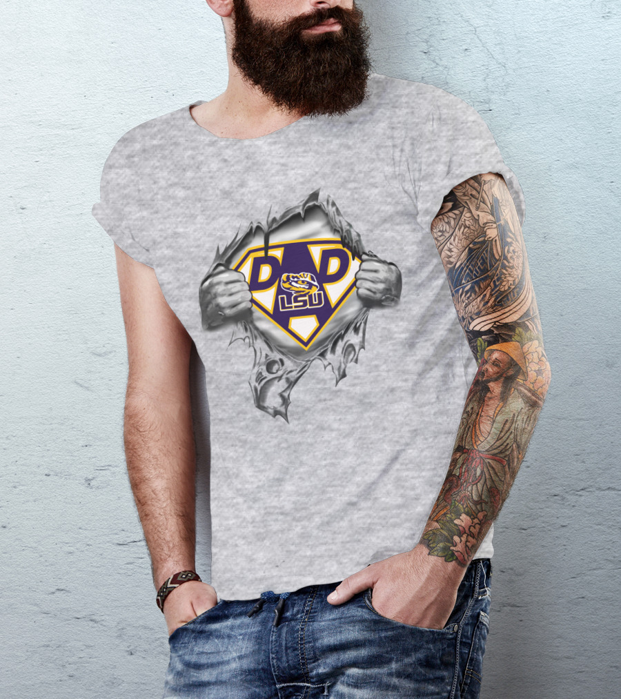 Lsu Super Dad Tiger T-Shirt