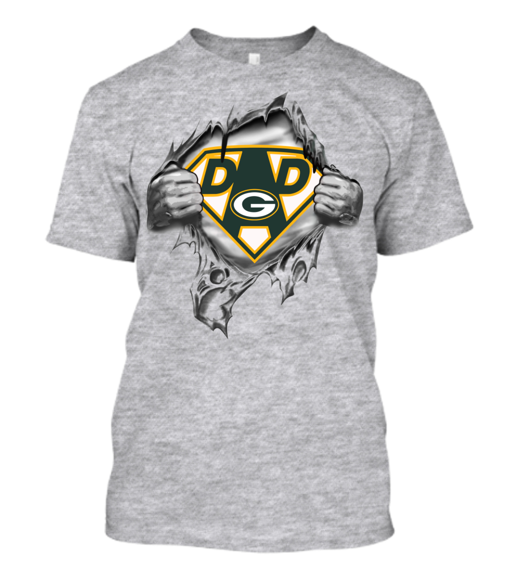 Super Dad Green Bay Packers Fan Symbol T-Shirt