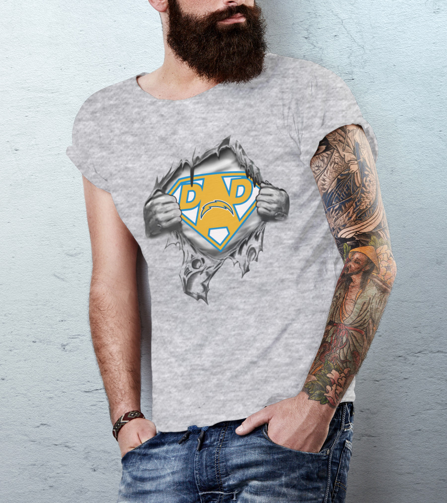 Super Dad Chargers Shield T-Shirt