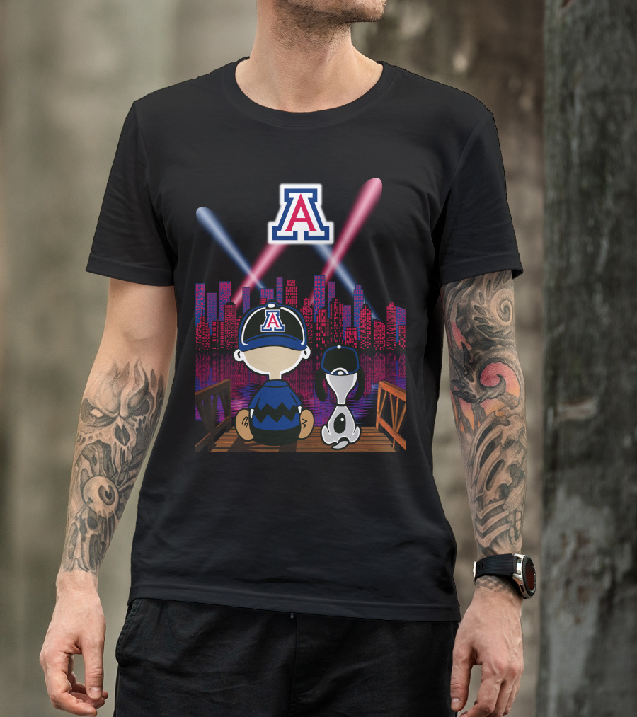 Arizona Wildcats '95 Night City Skyline Classic Scene T-Shirt